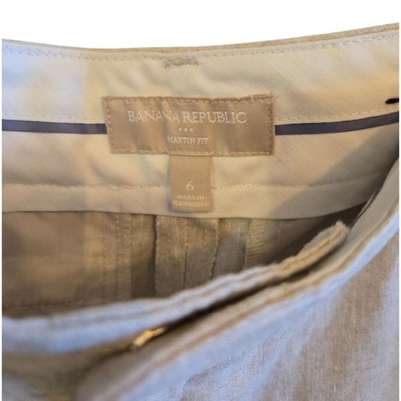 NWOT Banana Republic The Everyday Wide-Leg Martin Fit Linen Pant - Picture 3 of 6